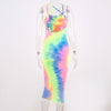 Vestido Midi Rainbow com alcinha