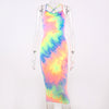 Vestido Midi Rainbow com alcinha